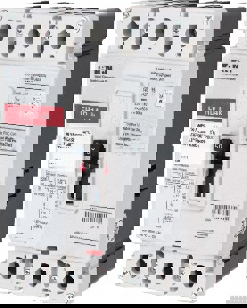 50 Amp, 250 VDC, 480 VAC, 3 Pole, Molded Case Circuit Breaker